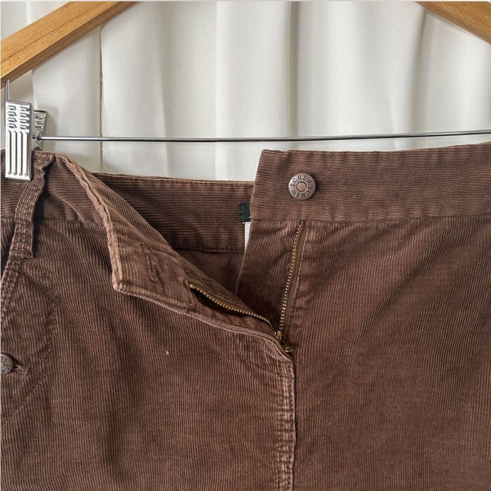 Brown J. Crew corduroy mini skirt with pockets size 6. - Picture 7 of 8